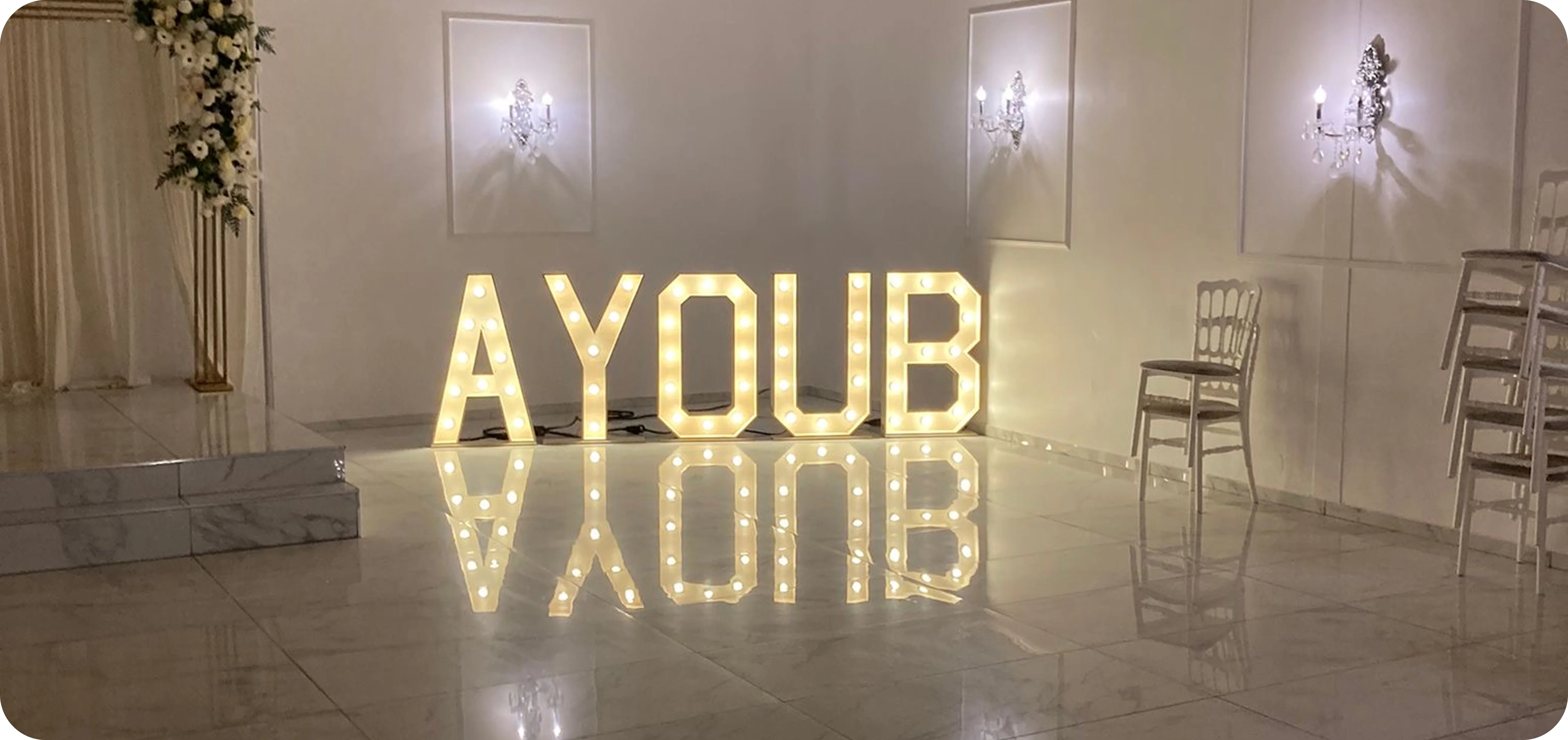 Lichtletters Als Blikvangers